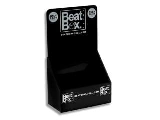 RETAIL DISPLAY COUNTER BOX - BLACK GLOSS HIPS